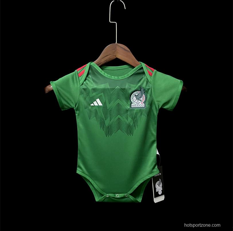 2022 Mexico Home Baby Soccer Jersey