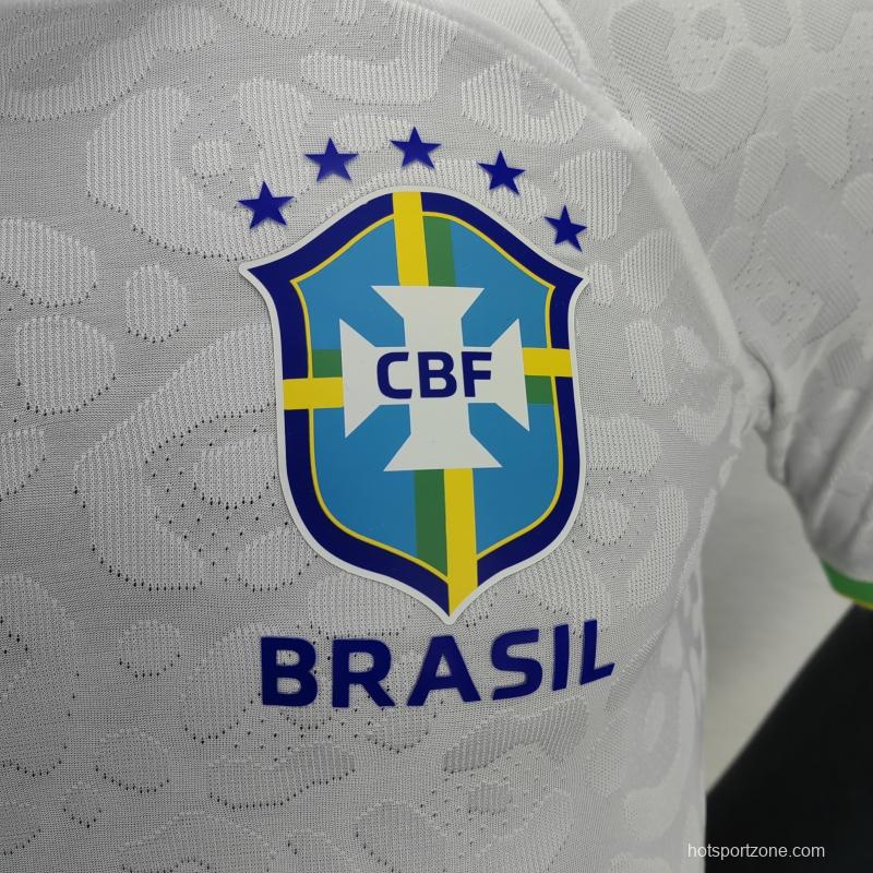 Player Version 2022 Brazil White Jersey Special Version