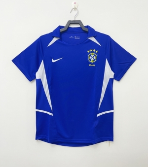 Retro 2002 Brazil Away Soccer Jersey