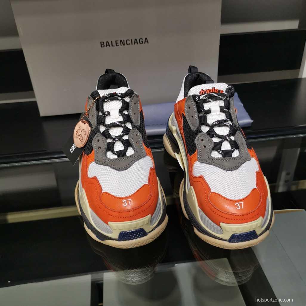 Men/Women Balenciaga Triple S Sneaker Orange Item Ab5580330