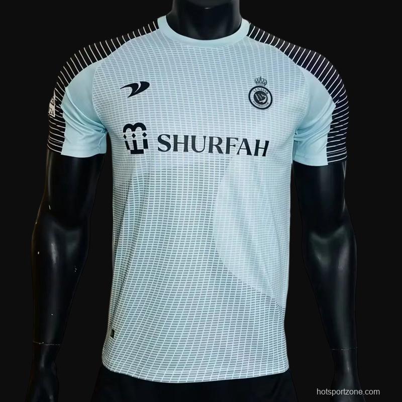 Player Version 22-23 Al-Nassr Blue Goalkeeper Jersey