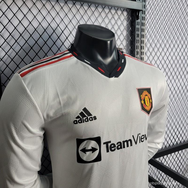 Player Version 22/23  Long Sleeves Manchester United Away Jersey