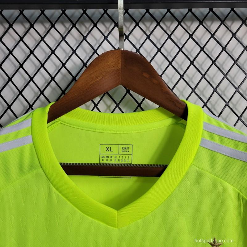 3 Star 2023 Argentina Grass Green Goalkeeper Jersey
