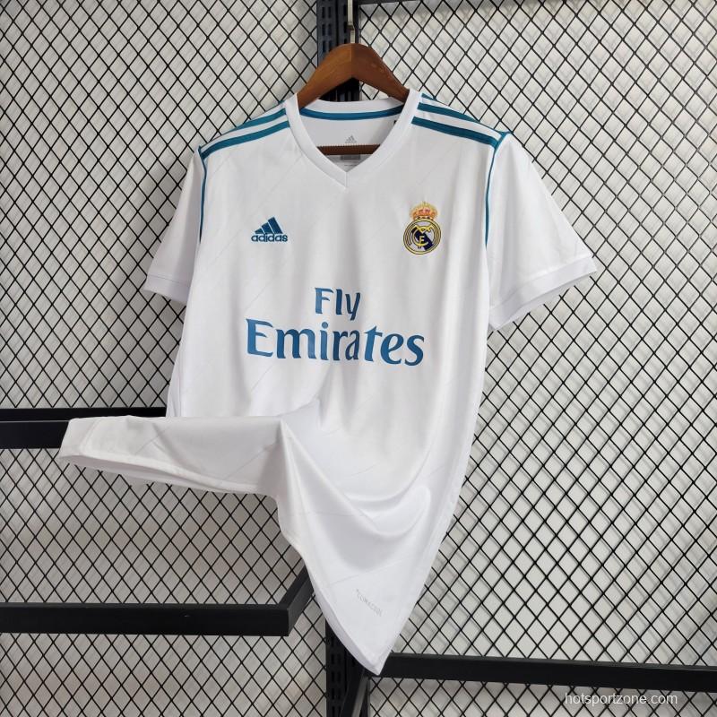 Retro 17/18 Real Madrid Home Jersey