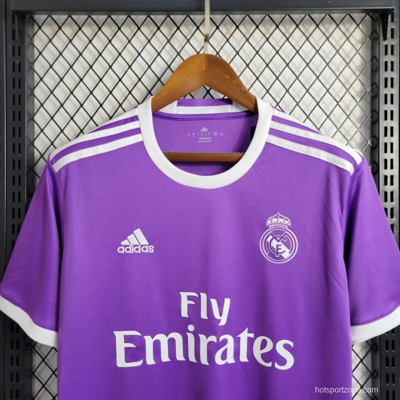 Retro Real Madrid 17/18 Away Purple Jersey