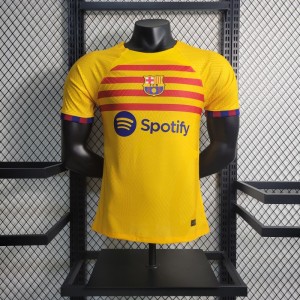 Player Version 22-23 Barcelona Forth Yellow Jersey