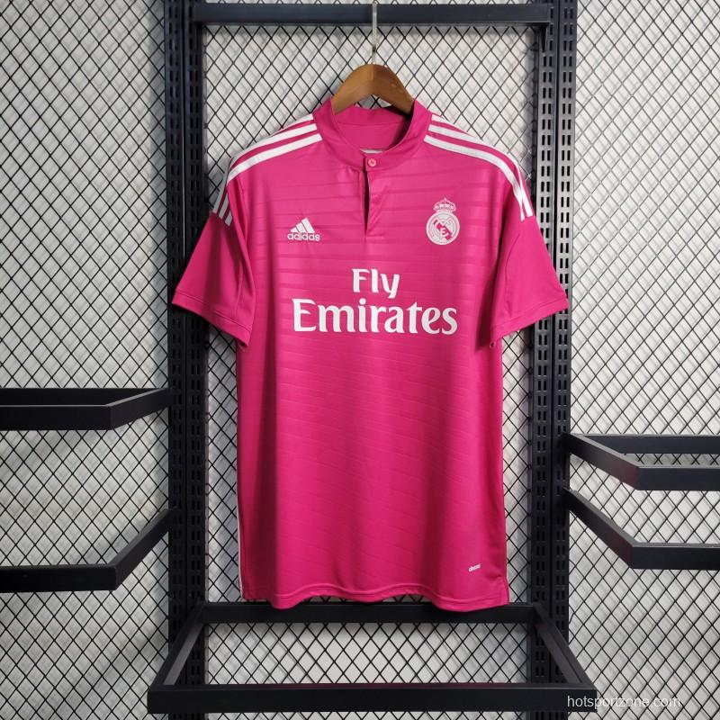 Retro 14-15 Real Madrid Away Pink Jersey