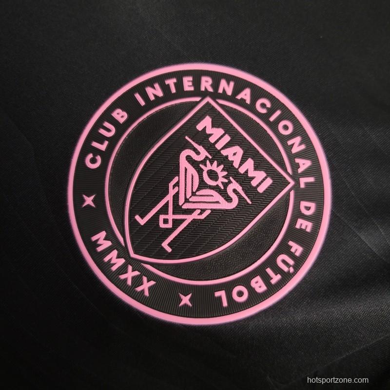 Player Version 23-24 Inter Miami Away Black Jersey