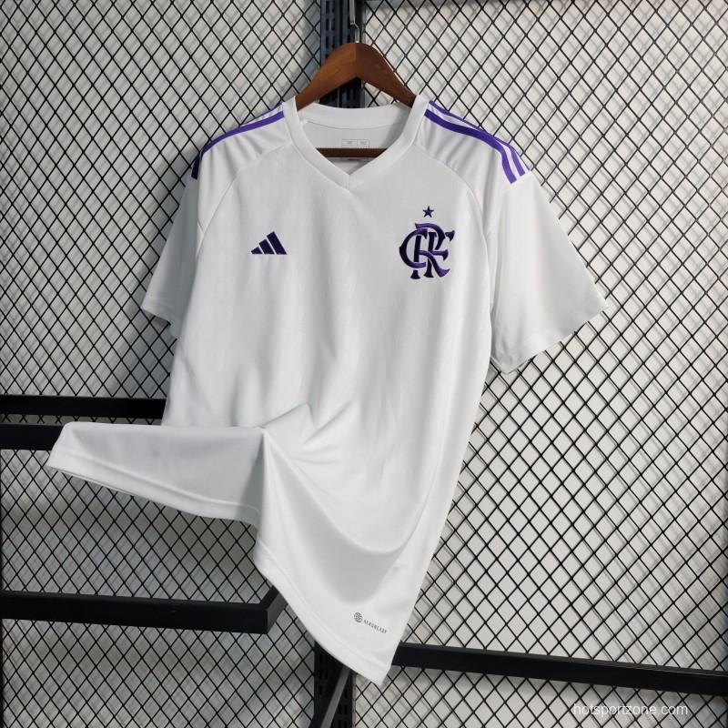 23-24 Flamengo Goalkeeper White Jersey