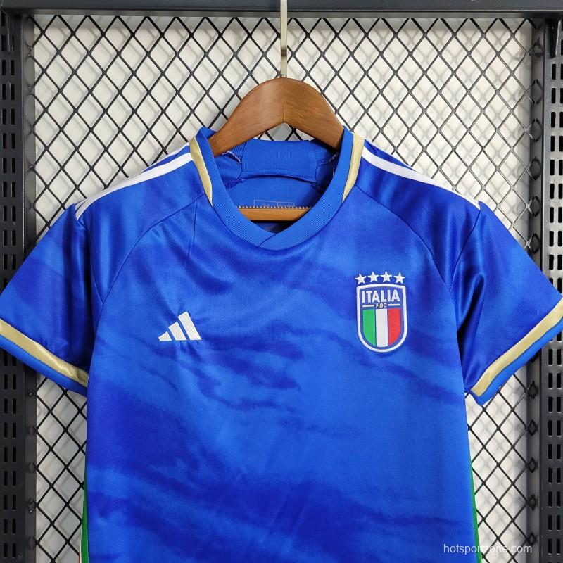 23-24 KIDS Italy Home Jersey Size 16-28