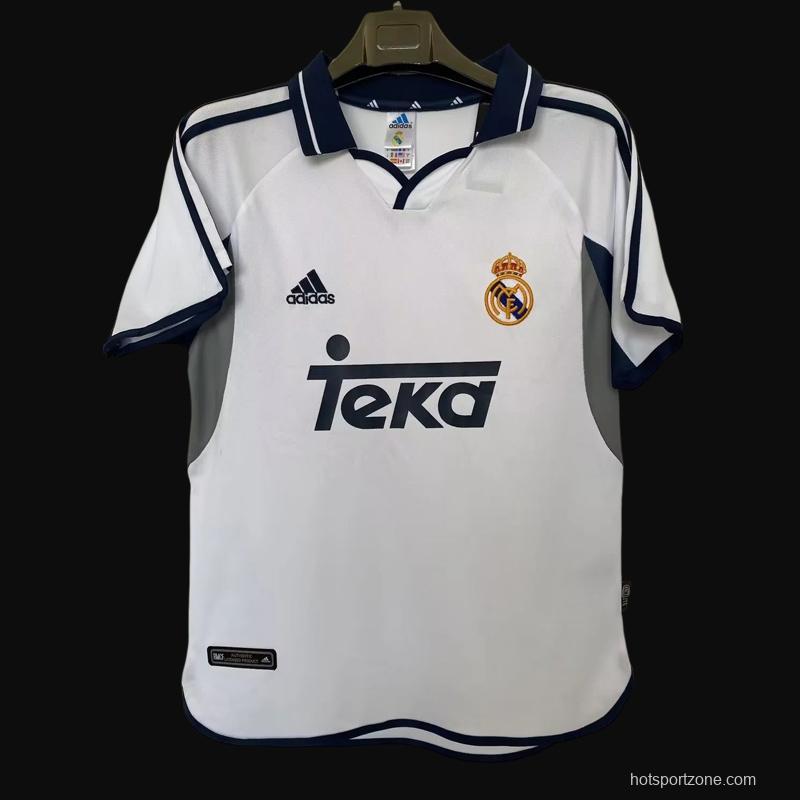 Retro 00/01 Real Madrid Home Jersey