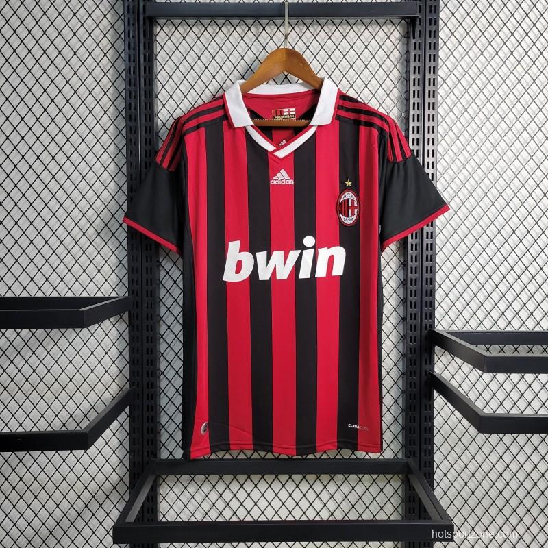 Retro 2009-10 AC Milan Home Jersey