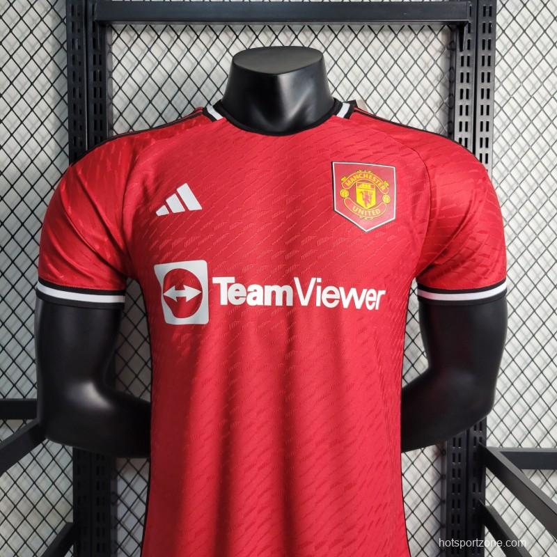 Player Version 23-24 Manchester United Home Jersey