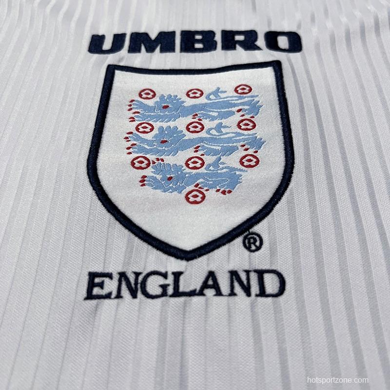 Retro 1998 England Home Soccer Jersey