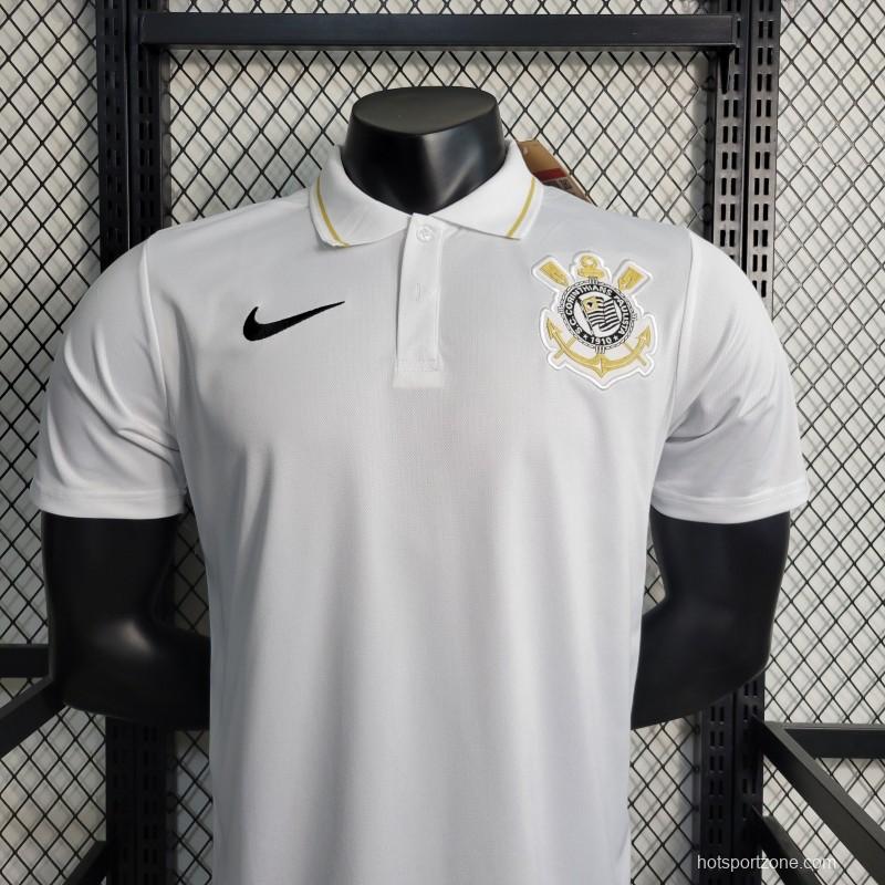 23-24 Corinthians POLO White Jersey