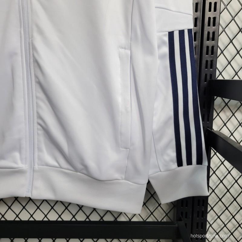 23-24 Cruzeiro White Full Zipper Training Jacket