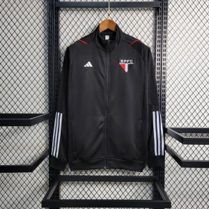 23-24 Sao Paulo Black Full Zipper Training Jacket