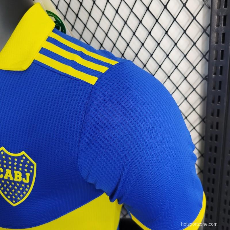 Player Version 23-24 Boca Juniors Home Soccer Jersey