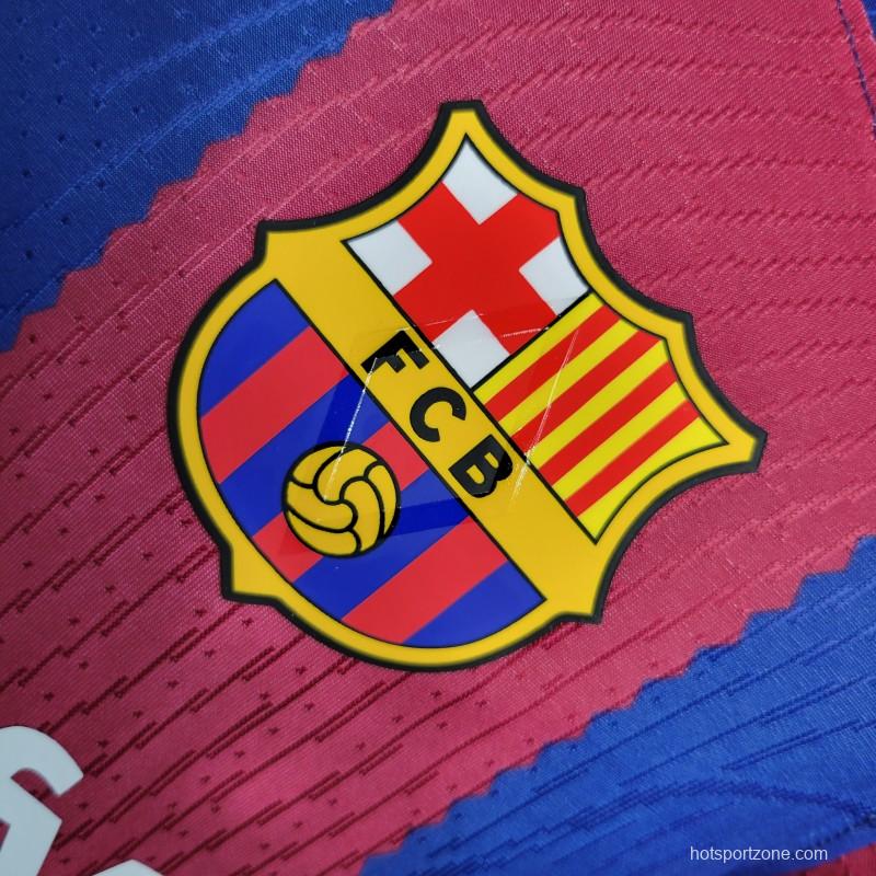 23-24 Players Barcelona Home Player Soccer Jersey