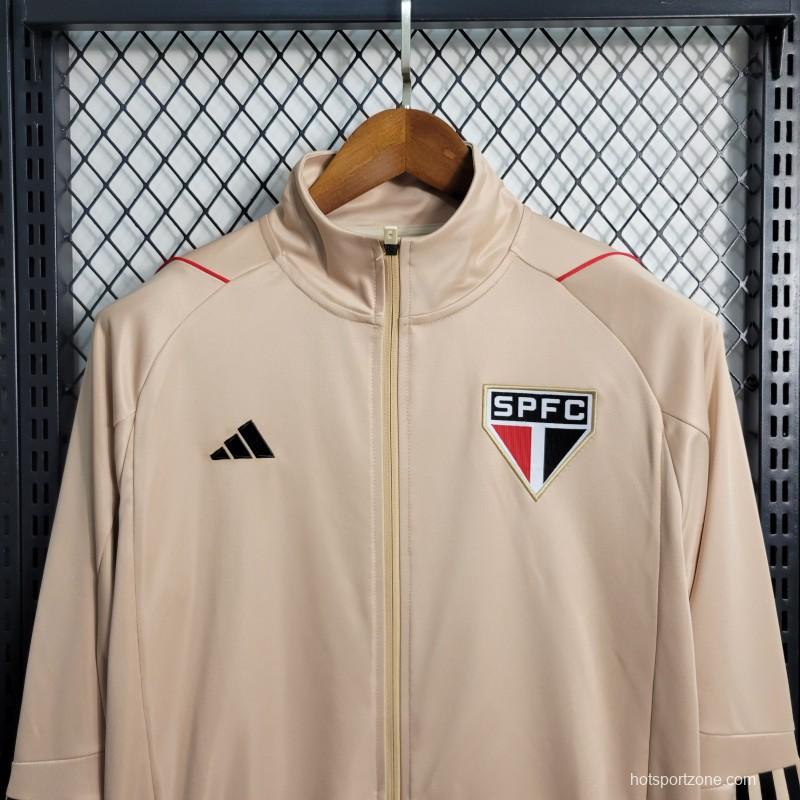 23-24 Sao Paulo Brown Full Zipper Jacket