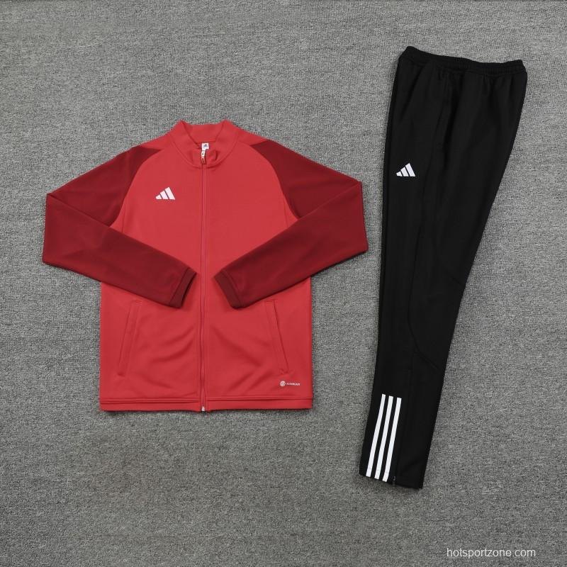 2023 Adidas Red Full Zipper Jacket +Pants