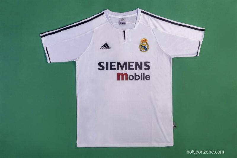 Retro 03/04 Real Madrid Home Jersey