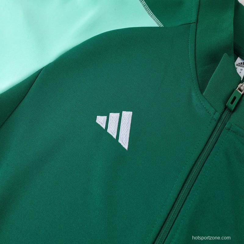 2023 Adidas Green Full Zipper Jacket +Pants