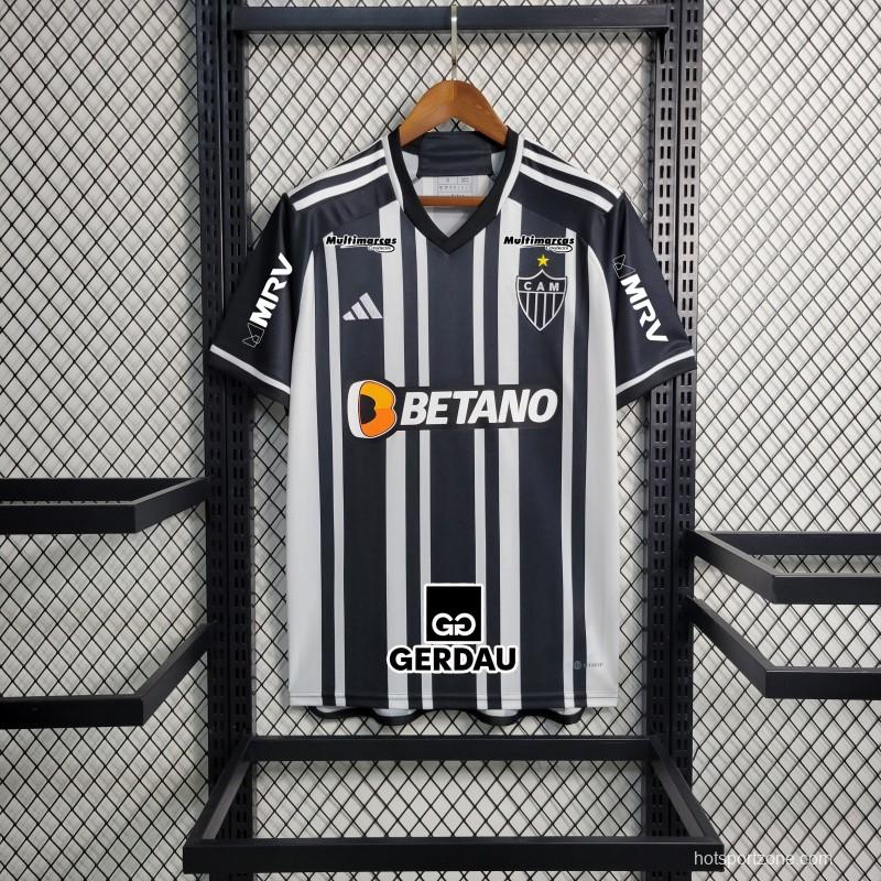 23-24 Atletico Mineiro Home Jersey With all Sponsors Soccer Jersey