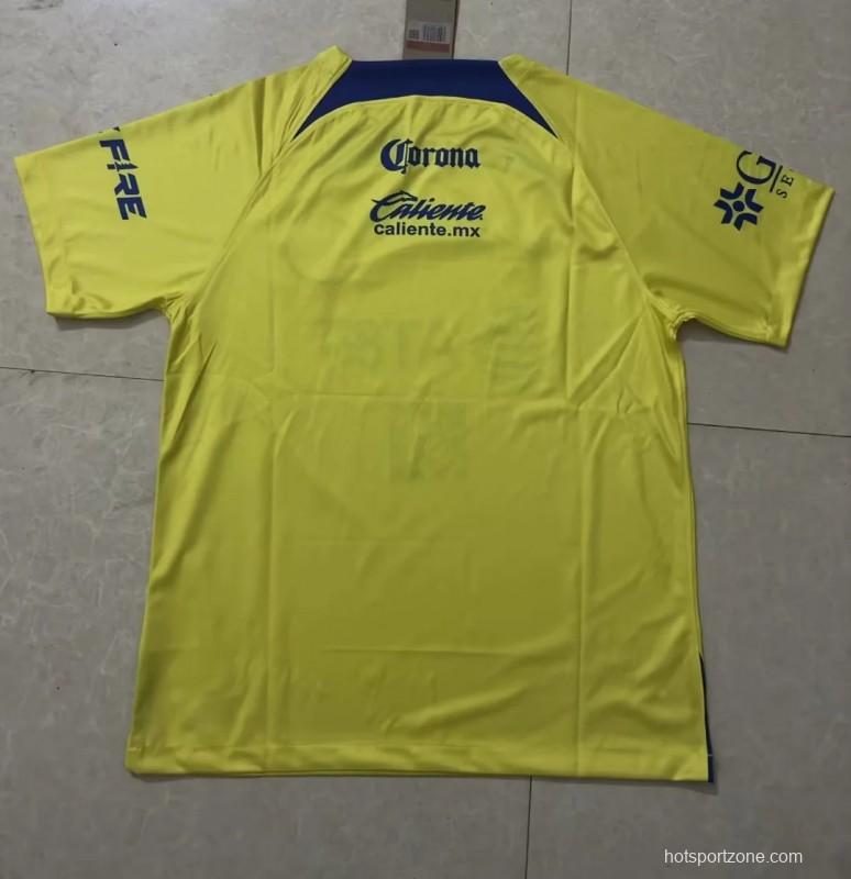 23/24 Club America Yellow Training Jersey