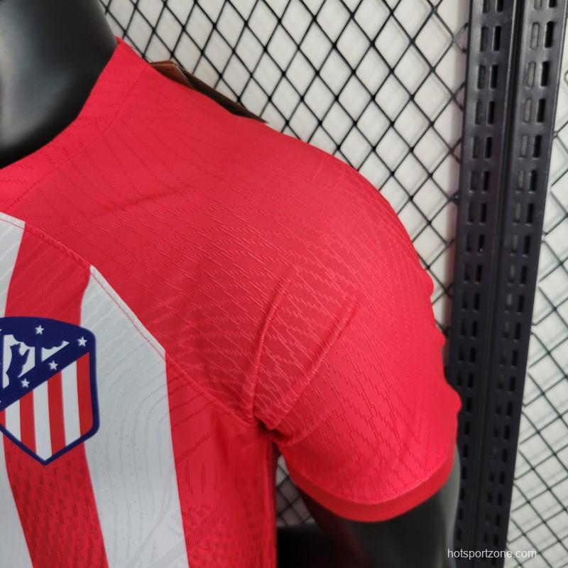 Player Version 23-24 Atletico Madrid Home Jersey
