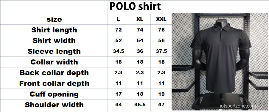 2023 Adidas POLO Black Shirt  L-XXL