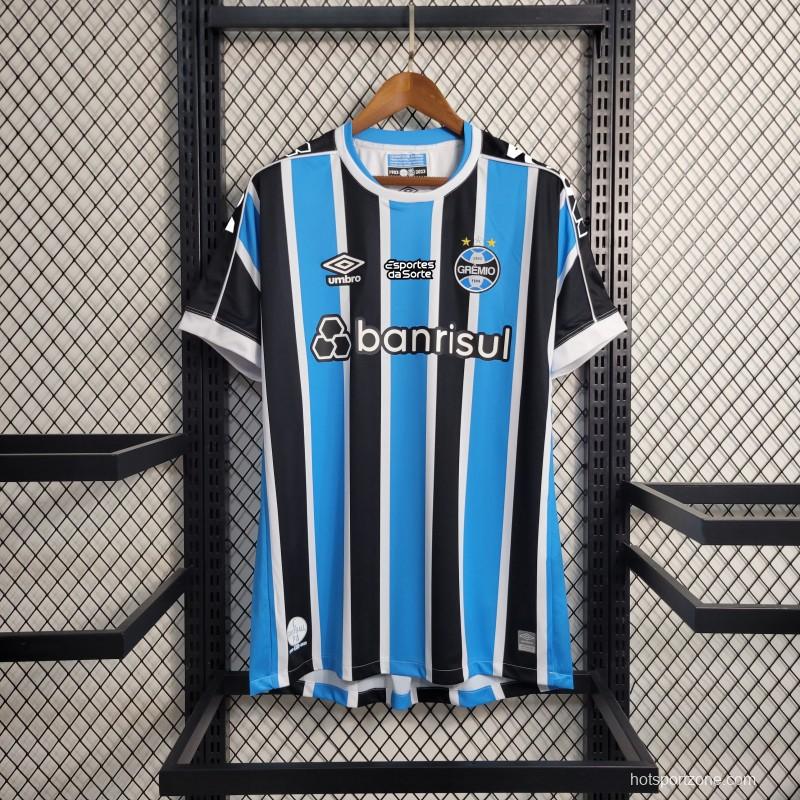 23/24 Gremio Home Jersey+All Sponsors
