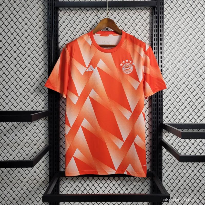 23-24 Olympique Marseille Training Orange Jersey