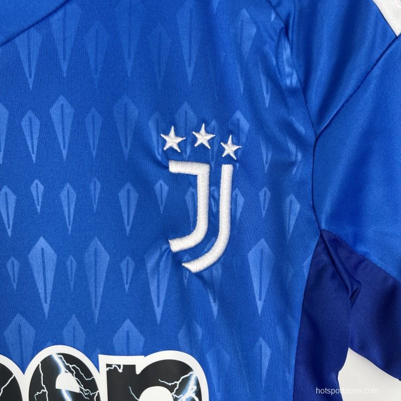 23/24 Kids Goalkeeper Juventus Blue Jersey Size 16-28
