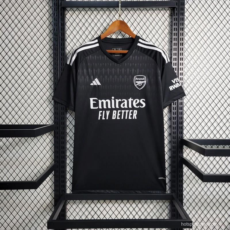 23-24 Arsenal Black Goalkeeper Jersey