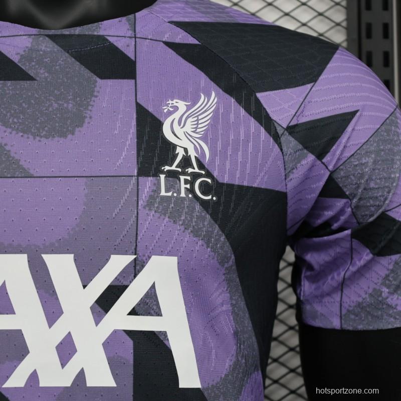 Player Version 23/24 Liverpool Purple Pre-Match Jersey