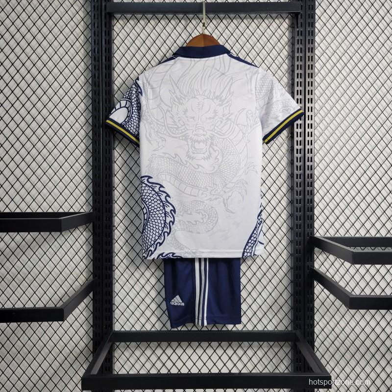 23-24 Kids Real Madrid Special Edition White Dragon Jersey  Size 16-28