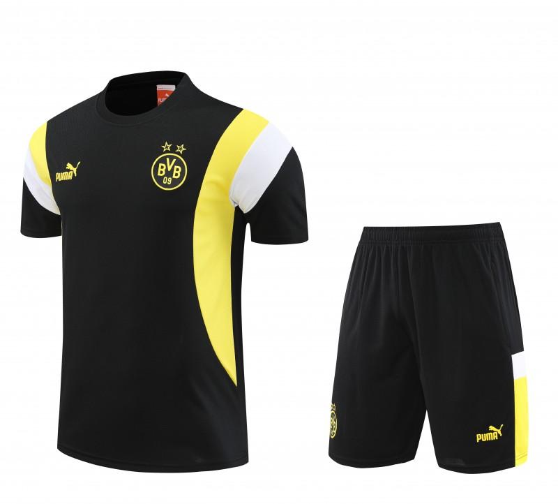 23 24 Borussia Dortmund Black Short Sleeve+Shorts