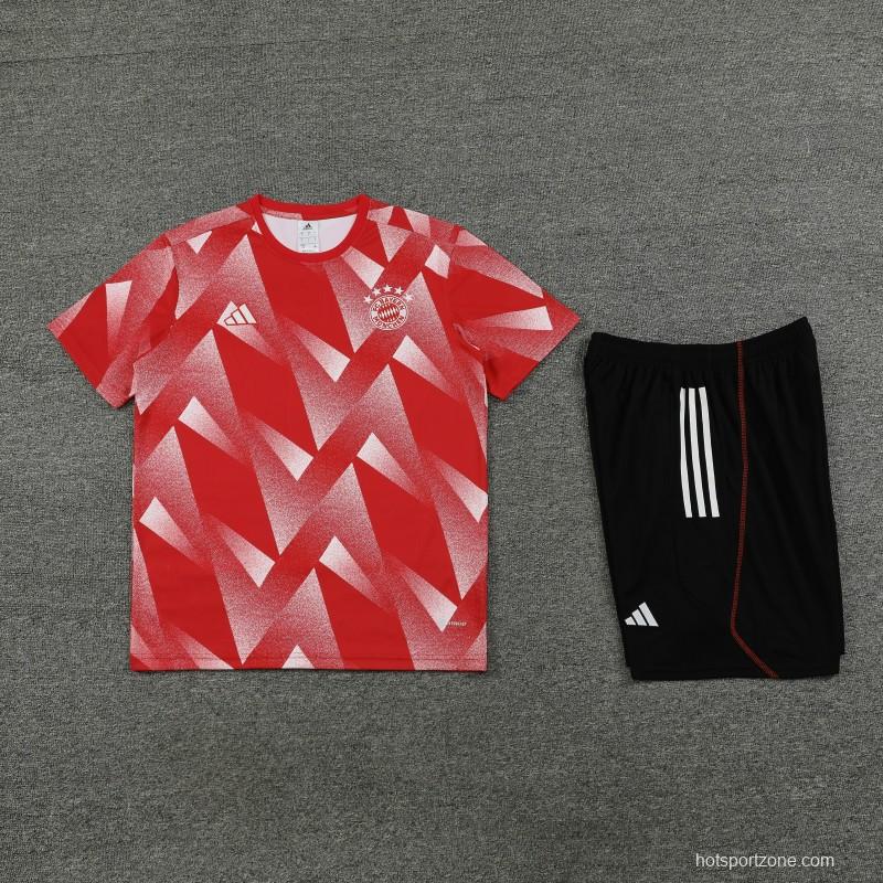 23/24 Bayern Munich Red Short Sleeve Jersey+Pants