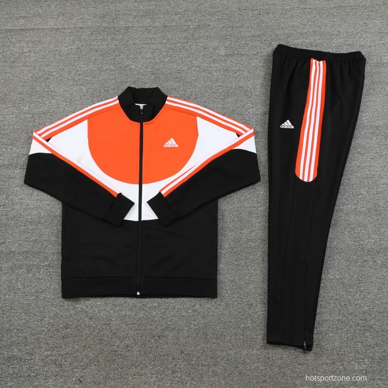 23/24 Adidas Orange/White/Black Full Zipper +Pants