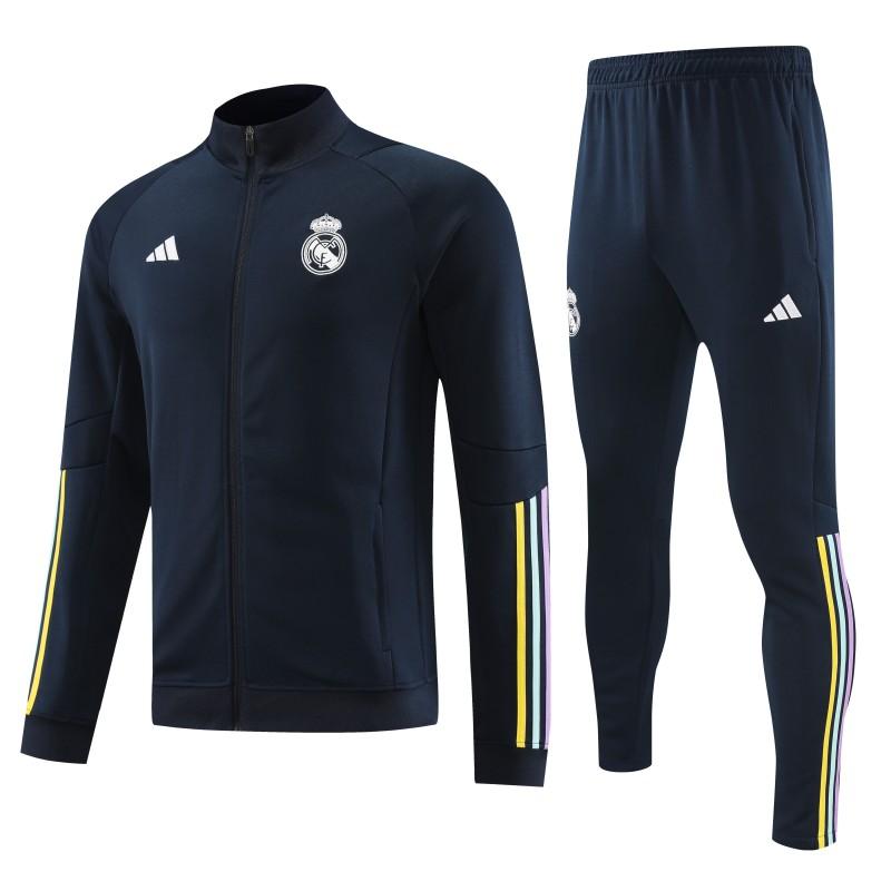 23/24 Real Madrid Navy Full Zipper Jacket+Pants