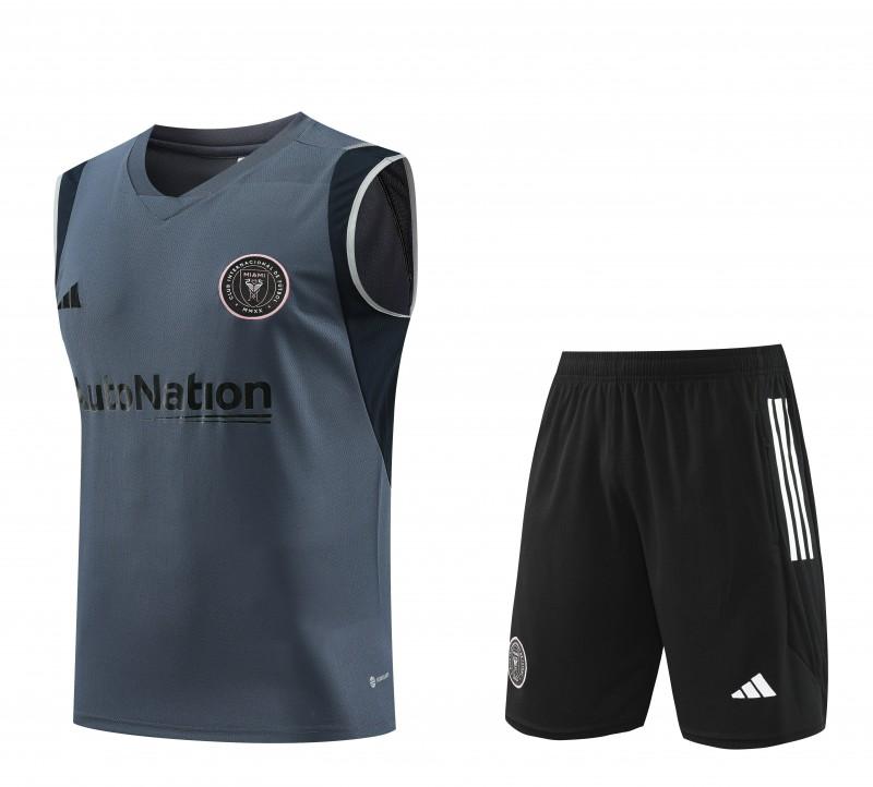 23-24 Inter Miami Grey Vest Jersey+Shorts