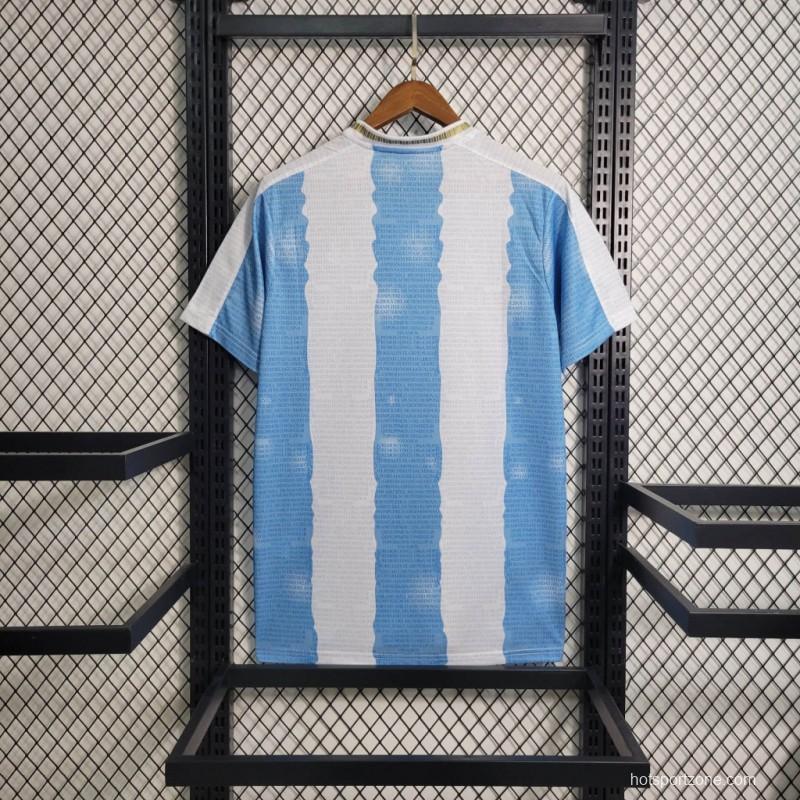 Retro 2021 Argentina x Maradona Tribute Home Jersey