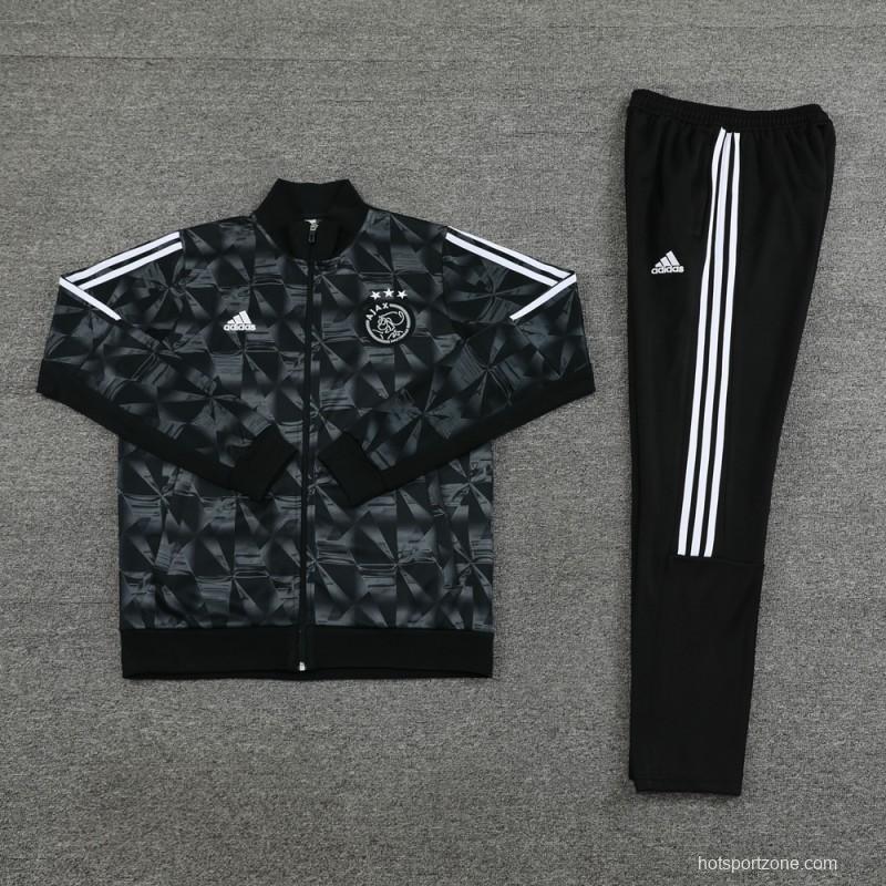 23/24 Ajax Black Full Zipper Jacket+Pants