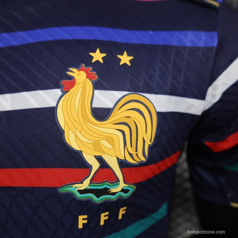 Player Version 2024 France Training Stripe Jersey