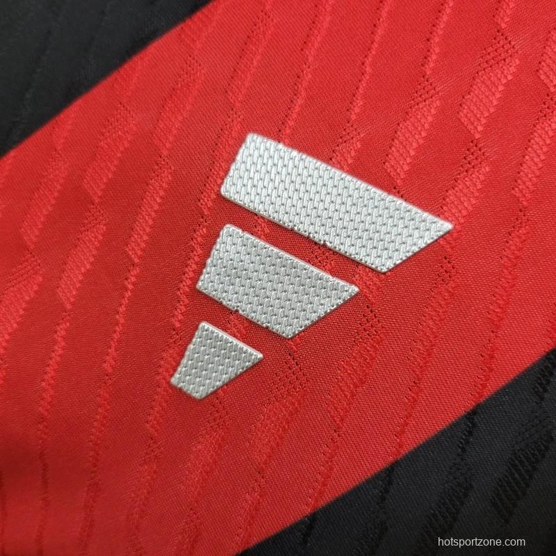 24/25 Player Flamengo Home Long Sleeve Jersey