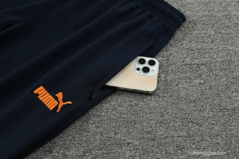 2024 Ivory Coast Orange  Full Zipper Hoodie Jacket+Pants