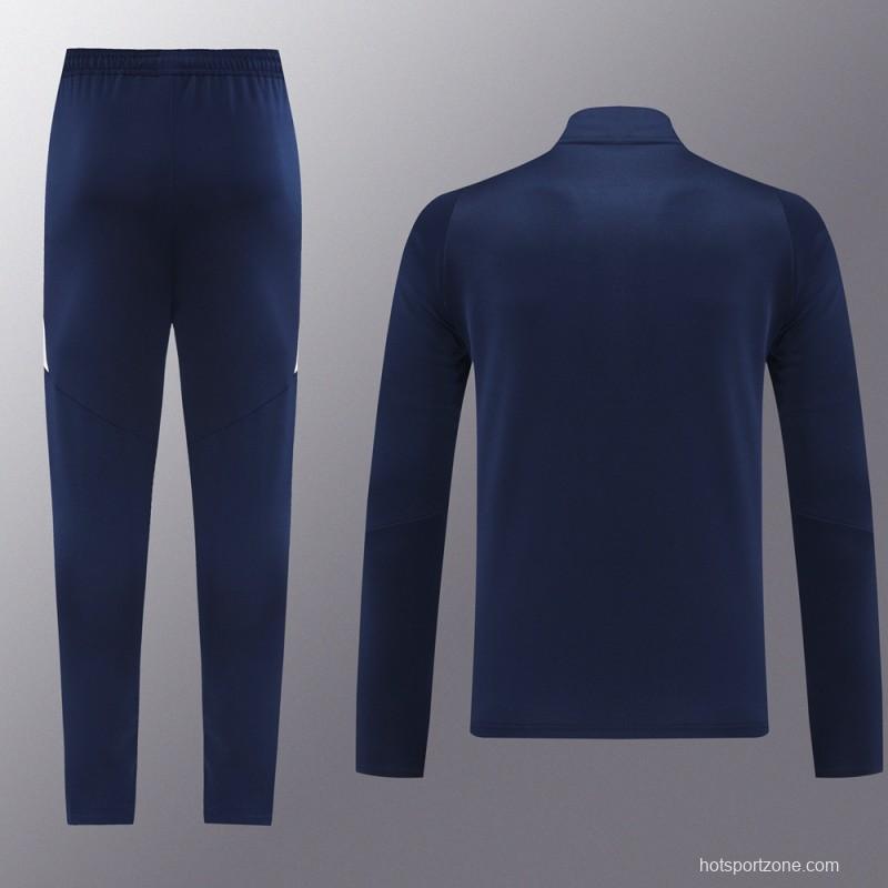 2024 Adidas Navy Half Zipper Jacket+Pants