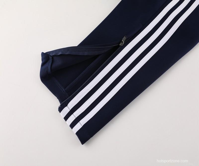 2024 Adidas Navy/White Full Zipper Jacket+Pants