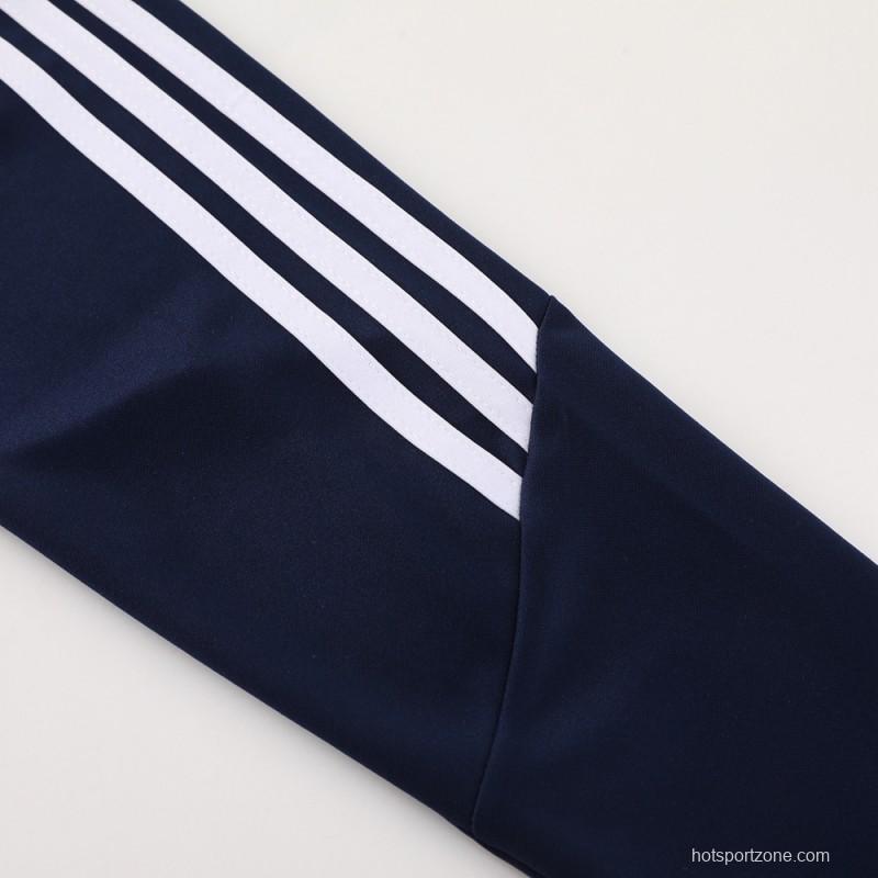 2024 Adidas Navy Half Zipper Jacket+Pants